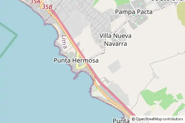 Mapa Punta Hermosa