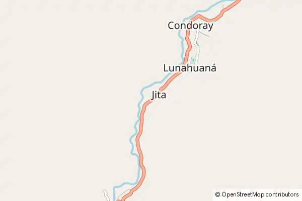 Mapa Lunahuaná