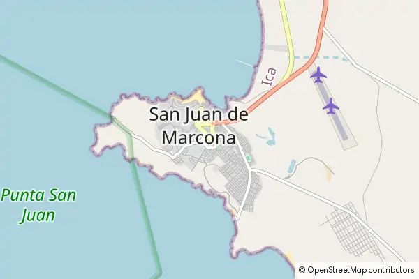 Mapa San Juan de Marcona