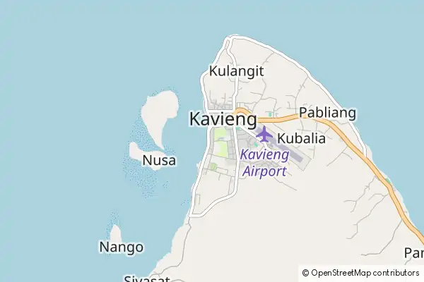 Mapa Kavieng