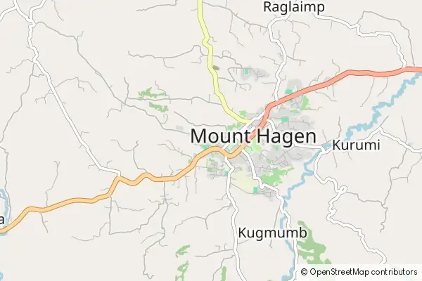 Mapa Mount Hagen