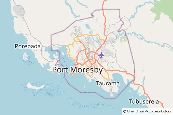 Mapa Port Moresby