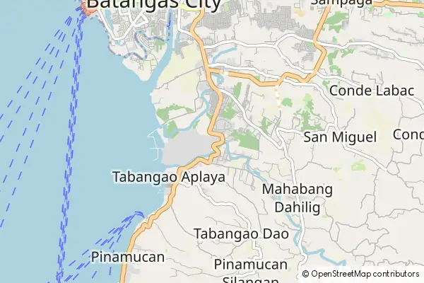 Mapa Batangas City