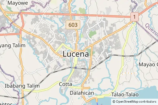 Mapa Lucena City