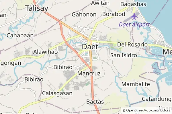 Mapa Daet