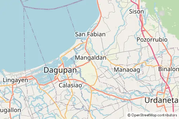 Mapa Mangaldan