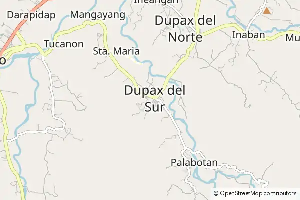 Mapa Dupax del Sur