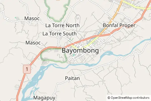 Mapa Bayombong