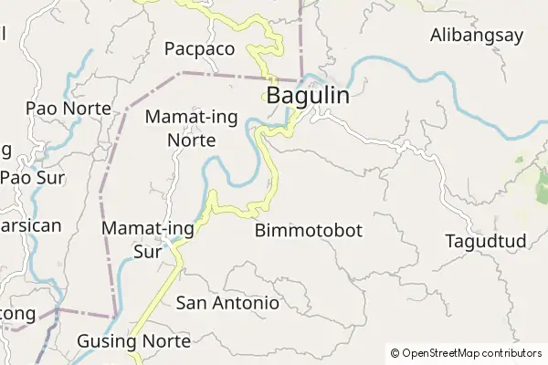 Mapa Bagulin