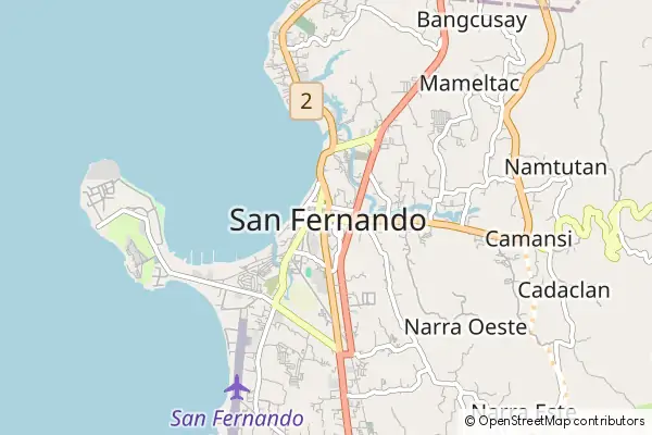 Mapa San Fernando La Union