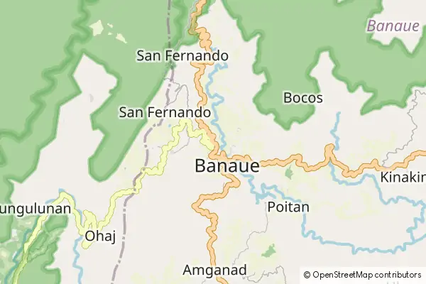 Mapa Banaue