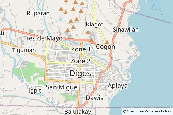 Mapa Digos City