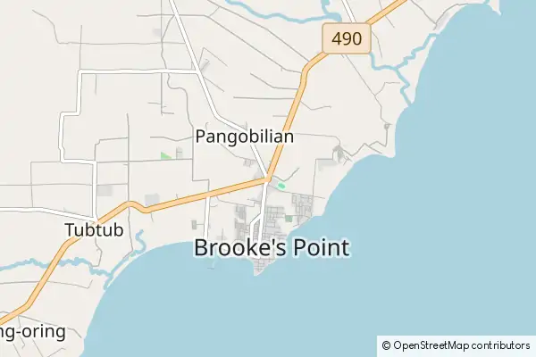 Mapa Brooke's Point