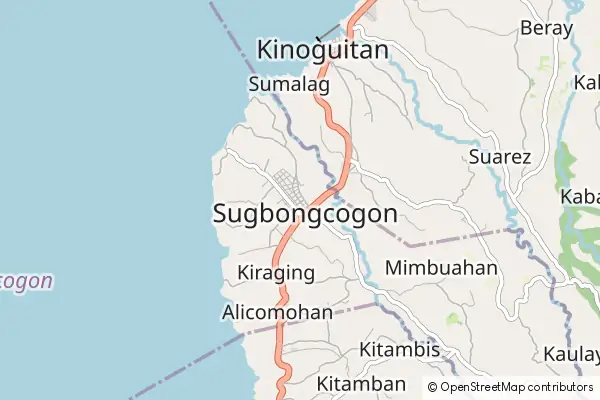 Mapa Sugbongcogon