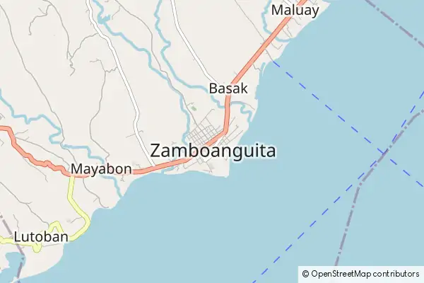 Mapa Zamboanguita