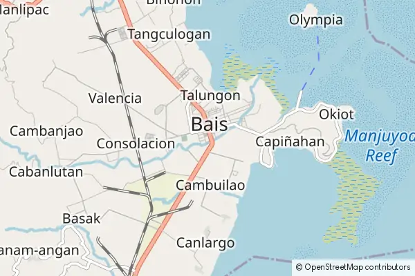 Mapa Bais City