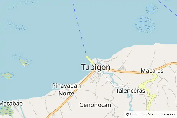 Mapa Tubigon