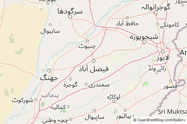 Mapa Fajsalabad
