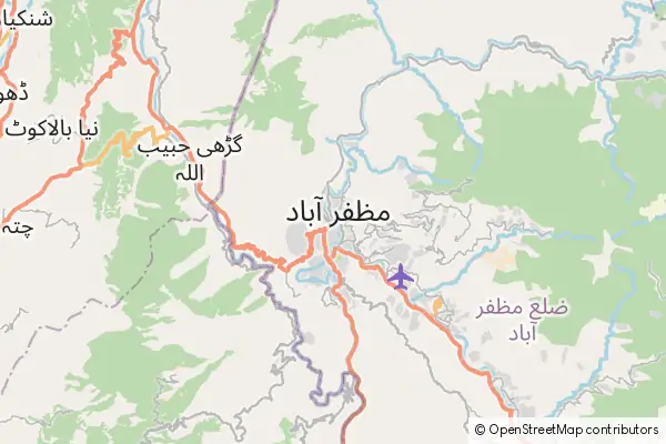 Mapa Muzaffarabad