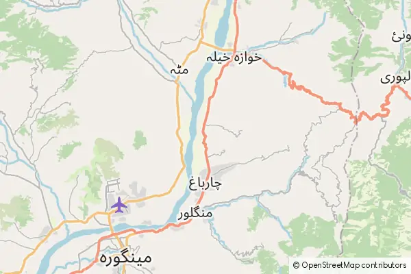 Mapa Mingora