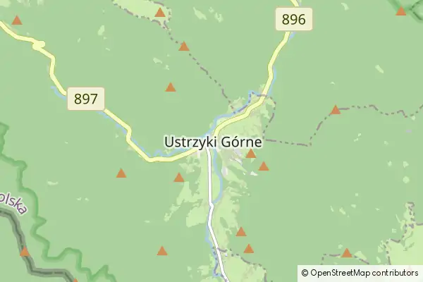 Mapa Ustrzyki Górne