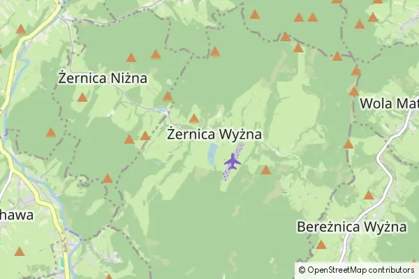 Mapa Żernica Wyżna