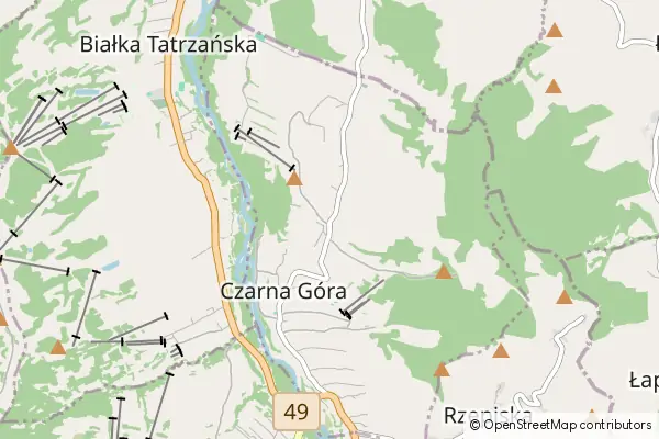 Mapa Czarna Góra