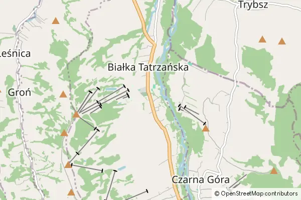 Mapa Białka Tatrzańska