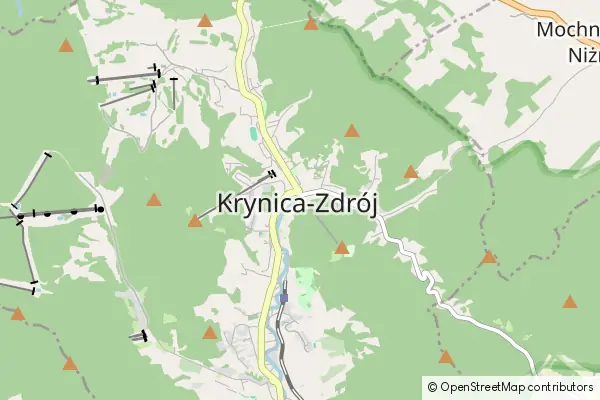 Mapa Krynica-Zdrój