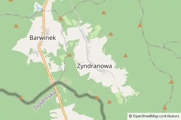 Mapa Zyndranowa