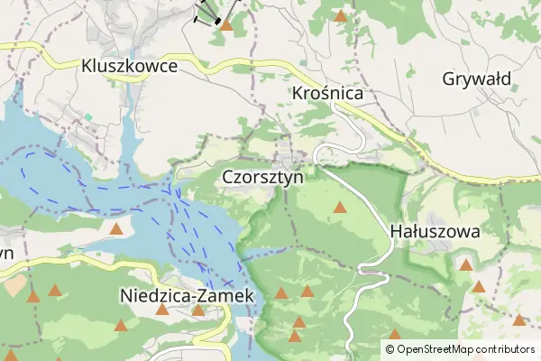 Mapa Czorsztyn