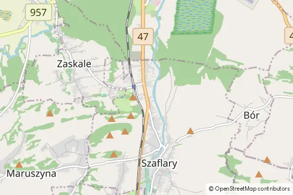 Mapa Szaflary