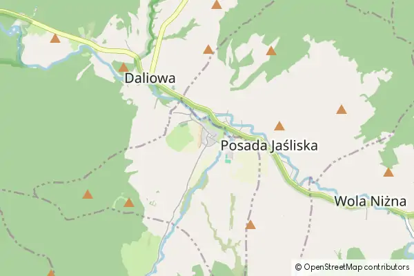 Mapa Jaśliska