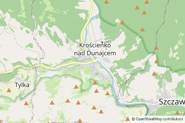 Mapa Krościenko nad Dunajcem