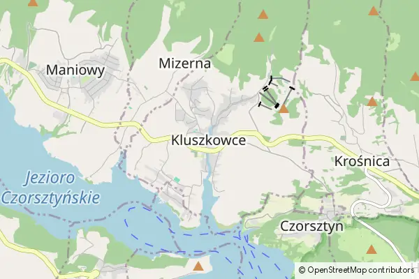 Mapa Kluszkowce