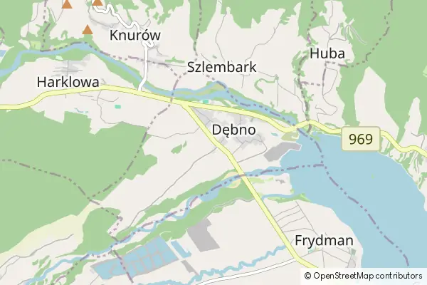 Mapa Dębno