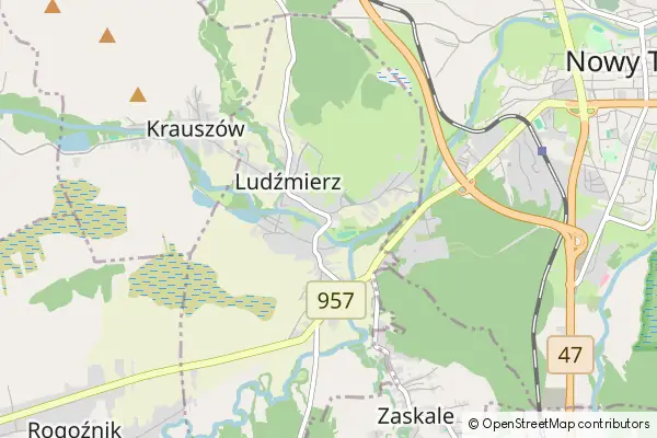 Mapa Ludźmierz