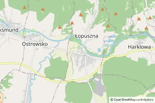 Mapa Łopuszna