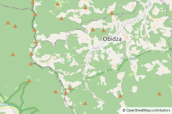 Mapa Obidza