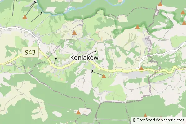 Mapa Koniaków