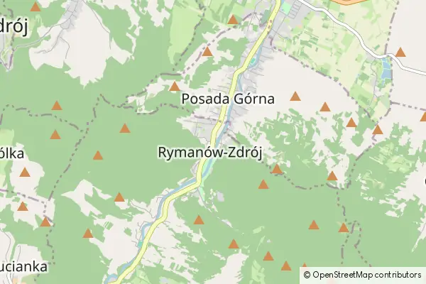 Mapa Rymanów-Zdrój