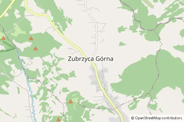 Mapa Zubrzyca Górna