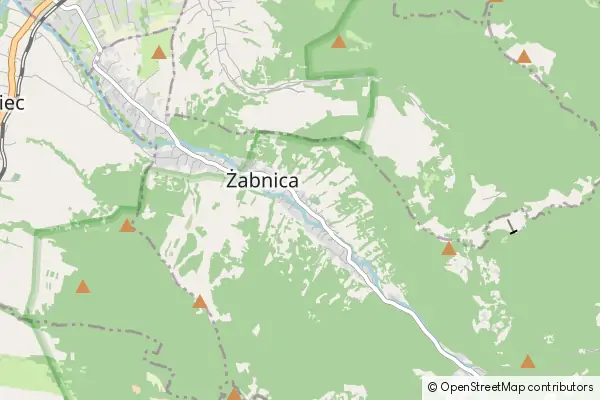 Mapa Żabnica