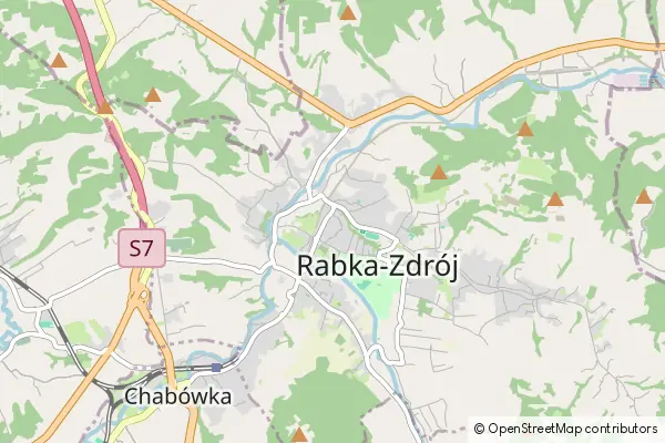 Mapa Rabka-Zdrój