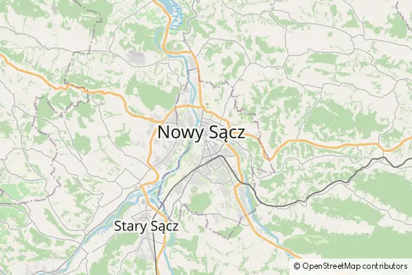 Mapa Nowy Sącz