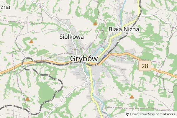 Mapa Grybów