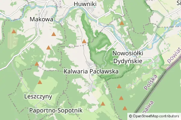 Mapa Kalwaria Pacławska