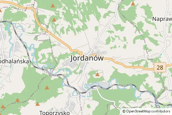 Mapa Jordanów