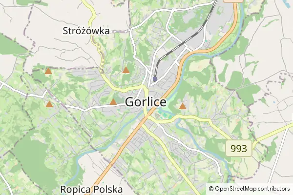 Mapa Gorlice