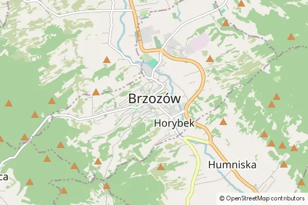 Mapa Brzozów